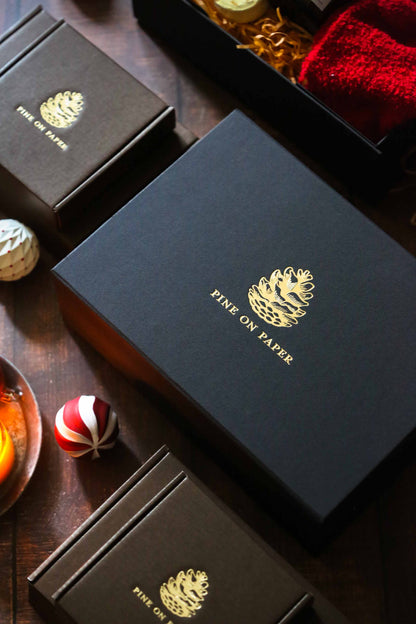 Beautifully packed in a timeless black gift box.
