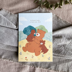 Papa Bear Greeting Card